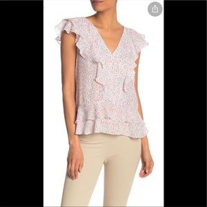 Parker XS “Dottie” confetti ruffle top NWT